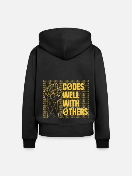 Programmierer Coder Software Entwickler - Frauen Premium Bio Zip Hoodie - Schwarz