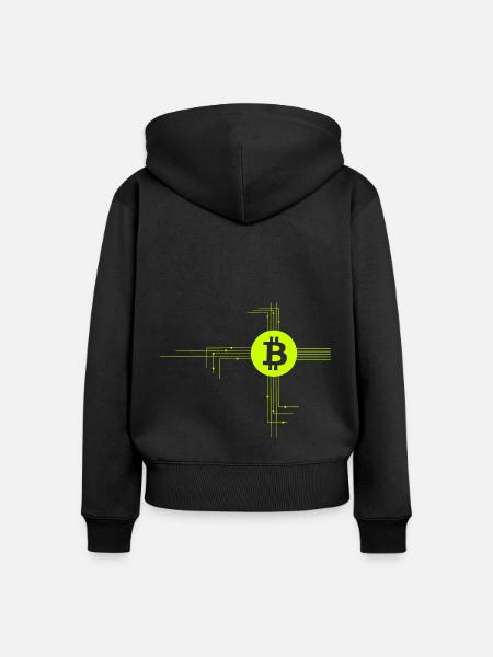 Das Coin Netzwerk - Frauen Premium Bio Zip Hoodie - Schwarz