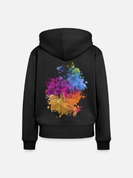 Kunst - Frauen Premium Bio Zip Hoodie - Schwarz