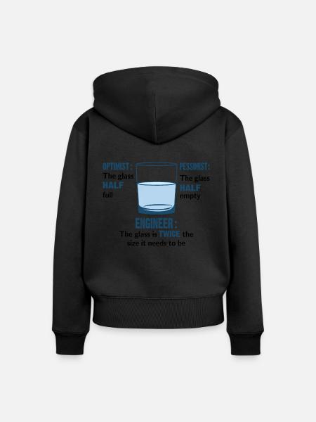 Ingenieur Glas - Frauen Premium Bio Zip Hoodie - 