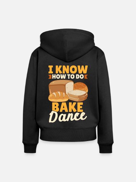 Brotbacken Brotbackautomat - Frauen Premium Bio Zip Hoodie - Schwarz