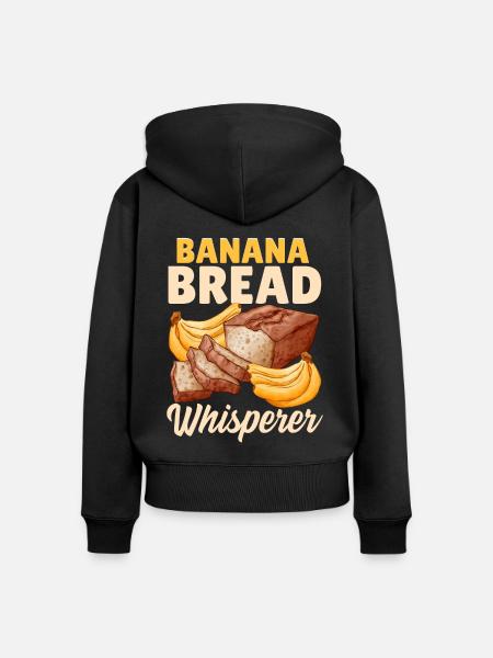 Brotbacken Brotbackautomat - Frauen Premium Bio Zip Hoodie - Schwarz