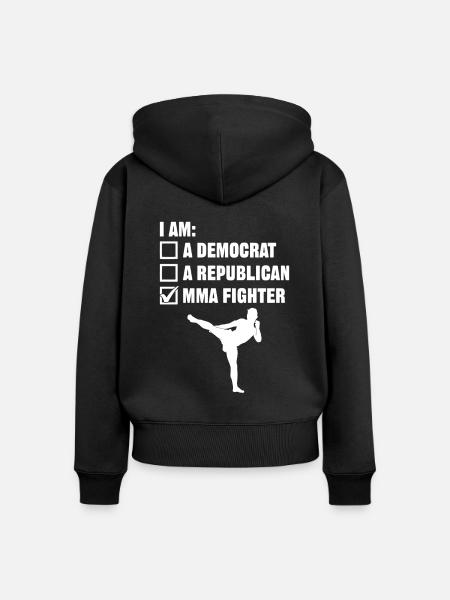 MMA Mixed Martial Arts - Frauen Premium Bio Zip Hoodie - Schwarz