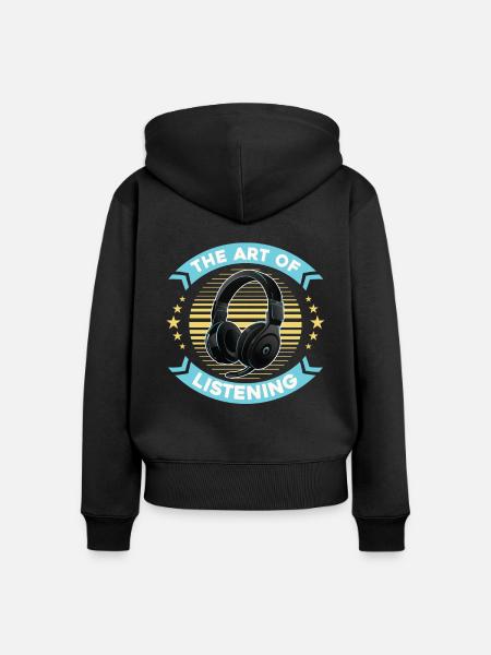 Tontechniker Sound Audio Engineer - Frauen Premium Bio Zip Hoodie - Schwarz