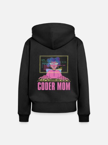 Programmierer Coder Software Entwickler - Frauen Premium Bio Zip Hoodie - Schwarz