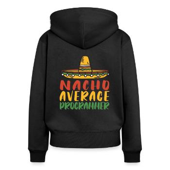 Programmer Coder Software Developer - Women's Premium Organic Zip Hoodie - black - Back - Julia (174cm)