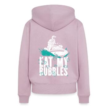 Jetski Jet Ski Snowmobile - Women's Premium Organic Zip Hoodie - dusky pink - Back - Julia (174cm)