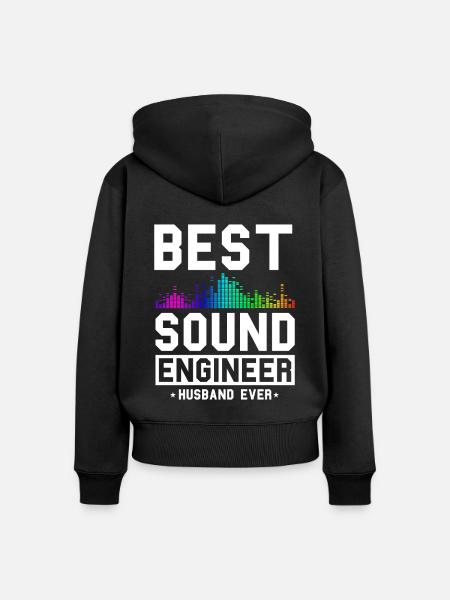 Tontechniker Sound Audio Engineer - Frauen Premium Bio Zip Hoodie - Schwarz