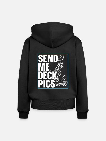 Seglen Segelboot Segler - Frauen Premium Bio Zip Hoodie - Schwarz