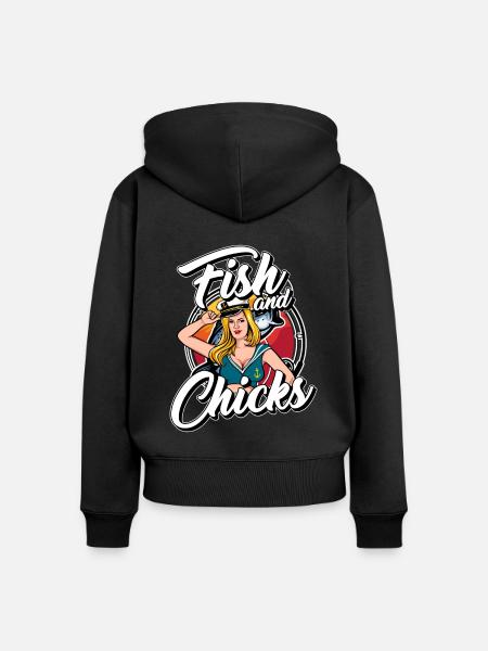 Seglen Segelboot Segler - Frauen Premium Bio Zip Hoodie - Schwarz