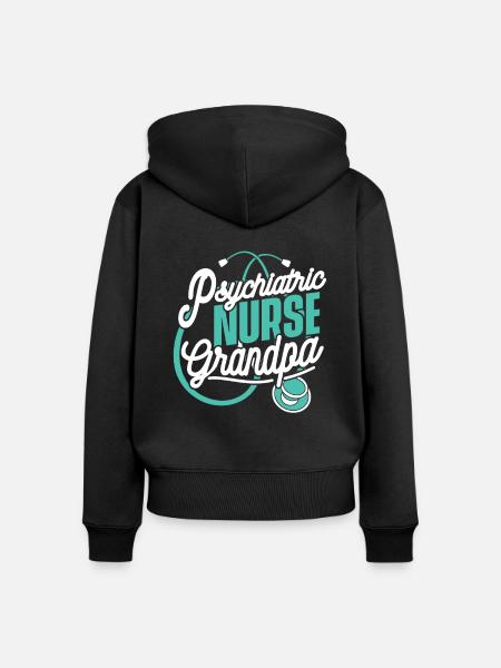 Krankenschwester - Frauen Premium Bio Zip Hoodie - Schwarz