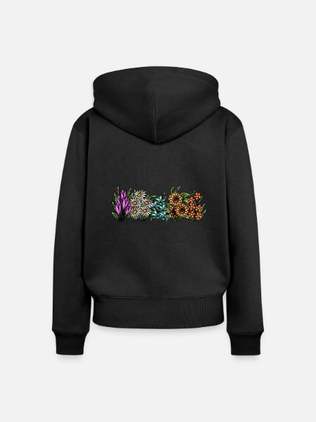 Hobbygärtner Garten - Frauen Premium Bio Zip Hoodie - Schwarz