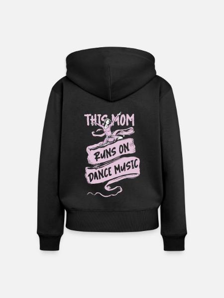Mom Mutter Mutter Tanz Mutter - Frauen Premium Bio Zip Hoodie - Schwarz