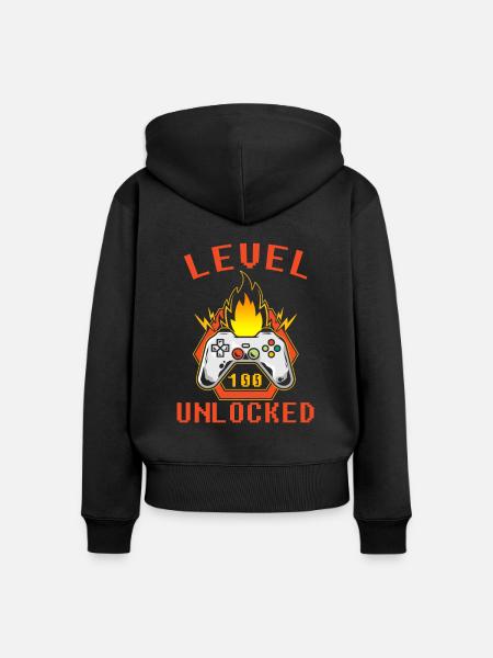 Gamer Gaming Regler - Frauen Premium Bio Zip Hoodie - Schwarz