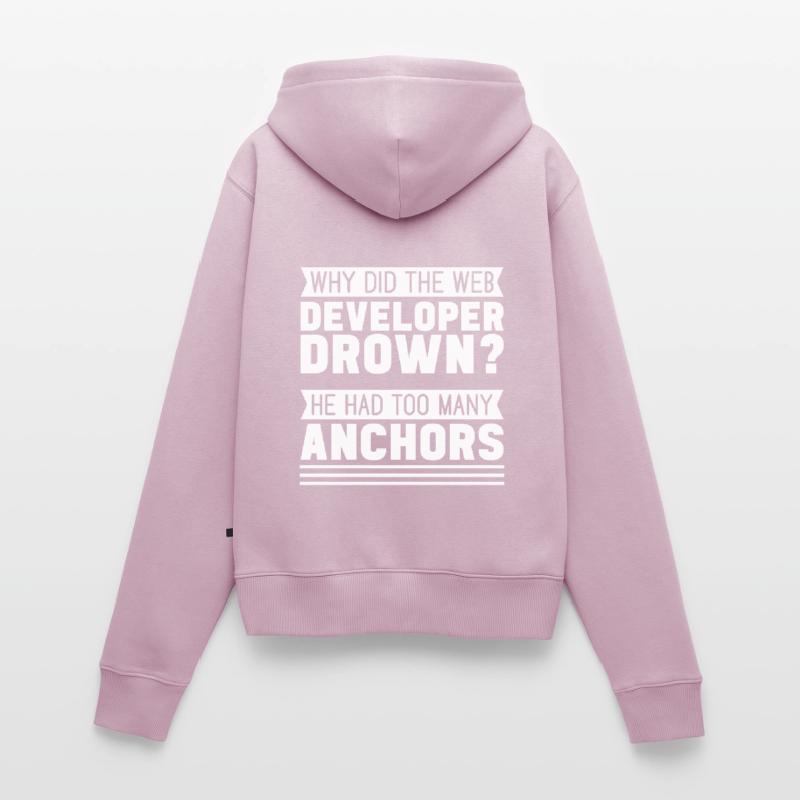 Web Developer Web Developer Funny Women's Premium Organic Zip Hoodie