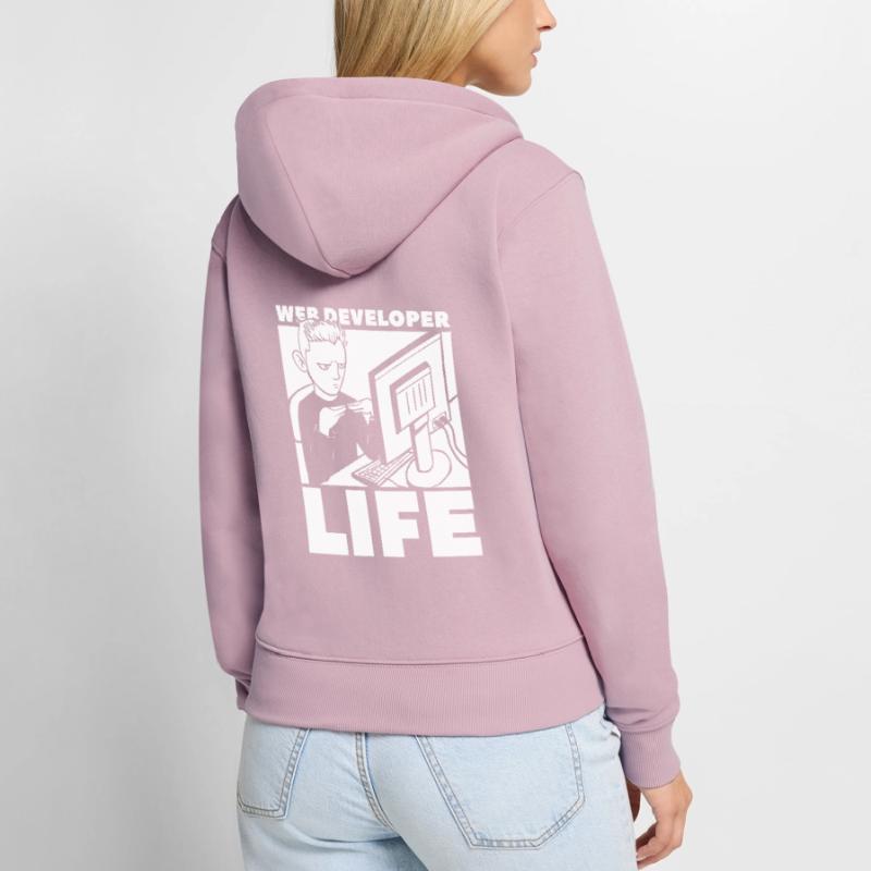 Web Developer Web Developer Life Women's Premium Organic Zip Hoodie