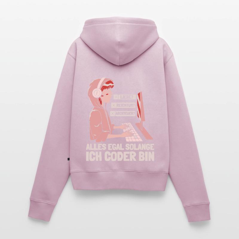 Entwickler Coder Programmierer Frauen Premium Bio Zip Hoodie