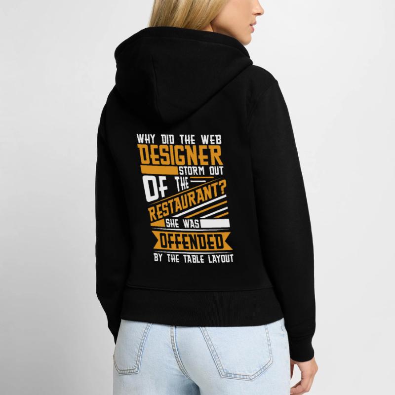 Web Developer Web Developer Funny Women's Premium Organic Zip Hoodie