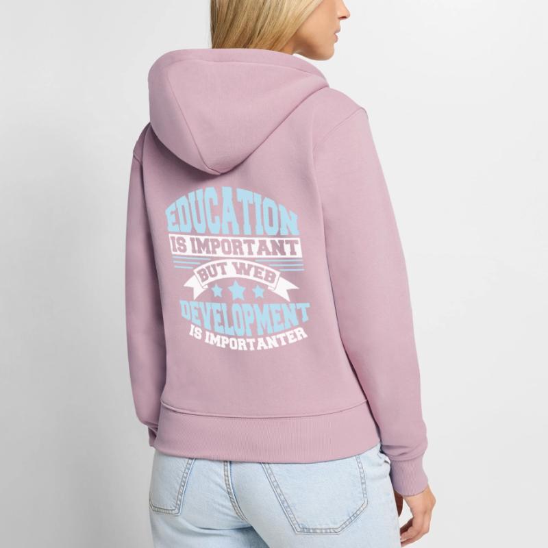 Web Developer Web Developer Funny Women's Premium Organic Zip Hoodie