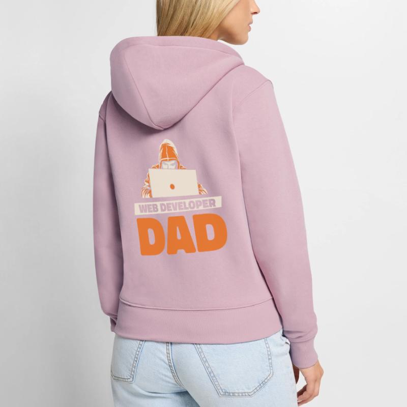 Web Developer Web Developer Father Women's Premium Organic Zip Hoodie