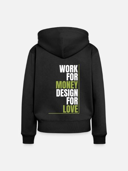 Web Entwickler Webdeveloper Liebe - Frauen Premium Bio Zip Hoodie - Schwarz