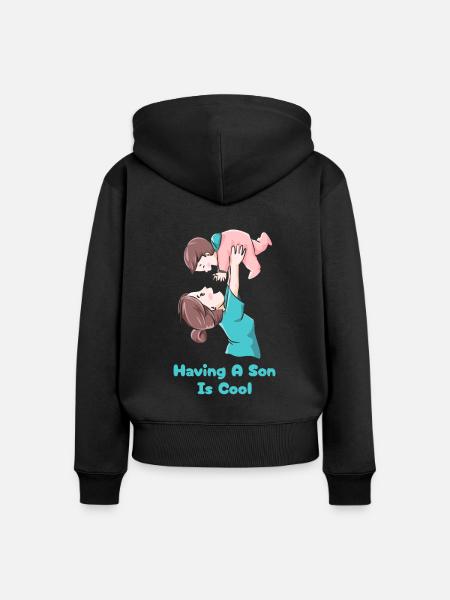Mom Mutter Mutter - Frauen Premium Bio Zip Hoodie - Schwarz