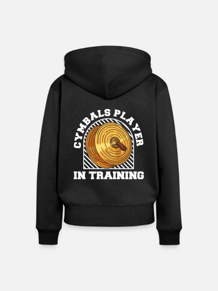 Fanfahrenzug Spielmannszug Becken - Frauen Premium Bio Zip Hoodie - Schwarz