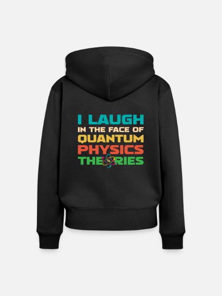 Physik Phyiker Quantenphysik - Frauen Premium Bio Zip Hoodie - Schwarz