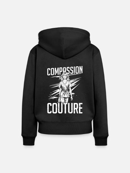 Krankenschwester Mode - Frauen Premium Bio Zip Hoodie - Schwarz