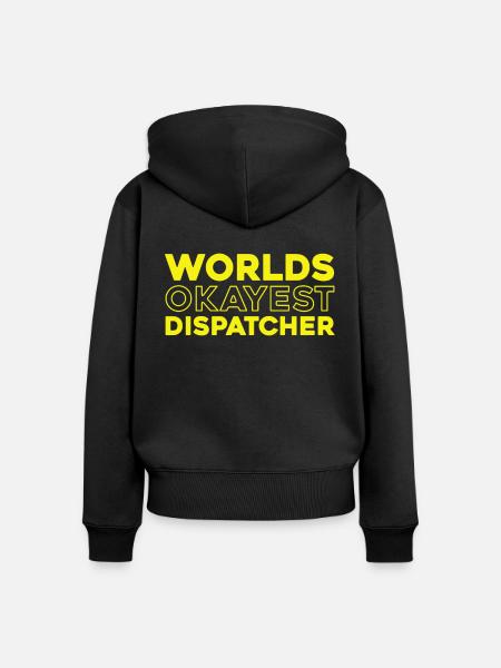 Notruf Leitstelle Einsatzzentrale - Frauen Premium Bio Zip Hoodie - Schwarz