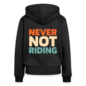 Jet Ski - Women's Premium Organic Zip Hoodie - black - Back - Julia (174cm)