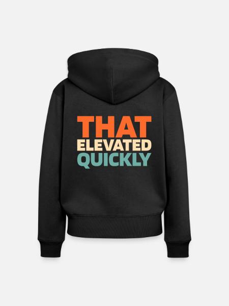 Fahrstuhl Aufzug - Frauen Premium Bio Zip Hoodie - Schwarz