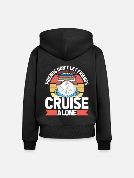 Kreuzfahrt - Frauen Premium Bio Zip Hoodie - Schwarz