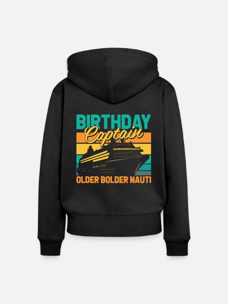 Kreuzfahrt Birthday Cruise - Frauen Premium Bio Zip Hoodie - Schwarz