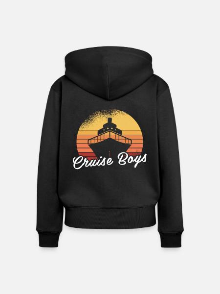 Kreuzfahrt - Frauen Premium Bio Zip Hoodie - Schwarz