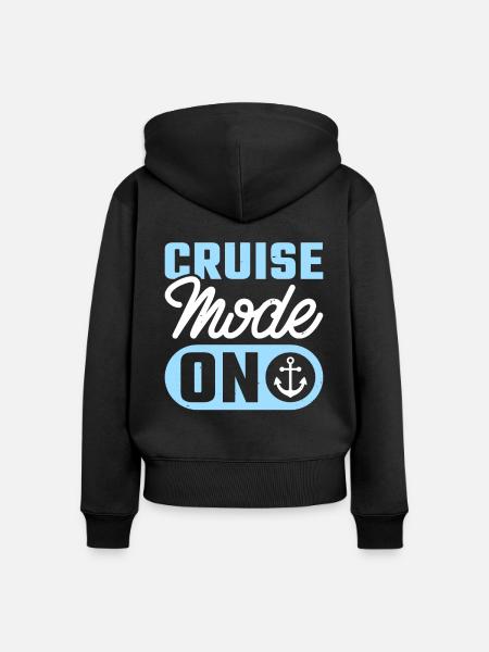 Kreuzfahrt - Frauen Premium Bio Zip Hoodie - Schwarz