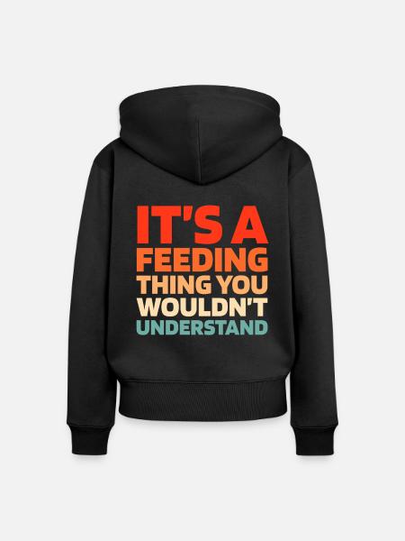 Sauerteig Brot - Frauen Premium Bio Zip Hoodie - Schwarz