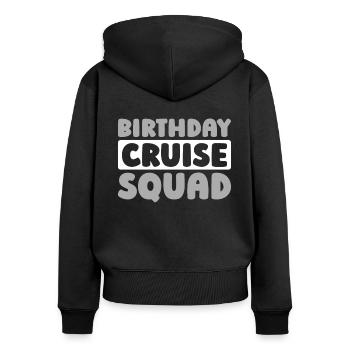 Cruise - Women's Premium Organic Zip Hoodie - black - Back - Julia (174cm)