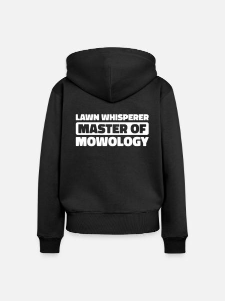 Rasenmäher Mähen - Frauen Premium Bio Zip Hoodie - Schwarz