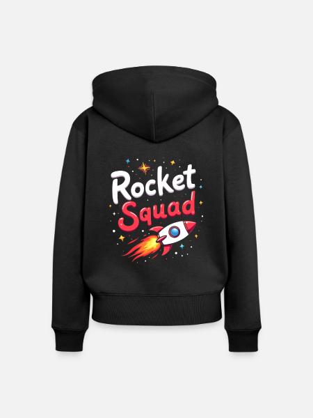 Raumfahrtingenieur Kader - Frauen Premium Bio Zip Hoodie - Schwarz