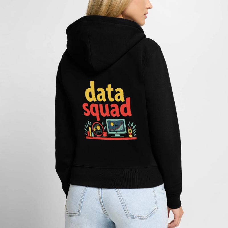 Data Science Data Analyst Kader Frauen Premium Bio Zip Hoodie