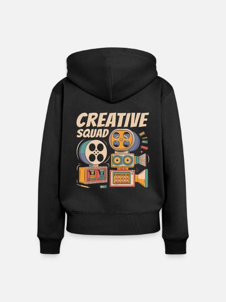 Art Director Kader - Frauen Premium Bio Zip Hoodie - Schwarz