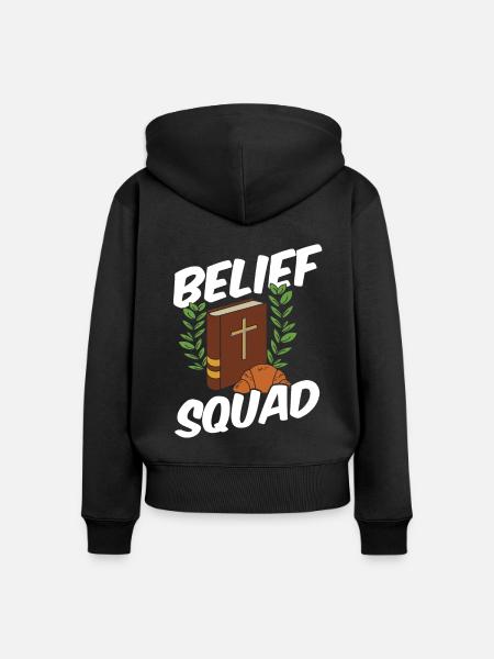 Priester Kader - Frauen Premium Bio Zip Hoodie - Schwarz