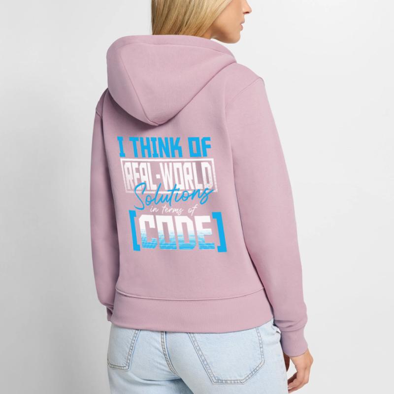 Javascript Software Entwickler Frauen Premium Bio Zip Hoodie