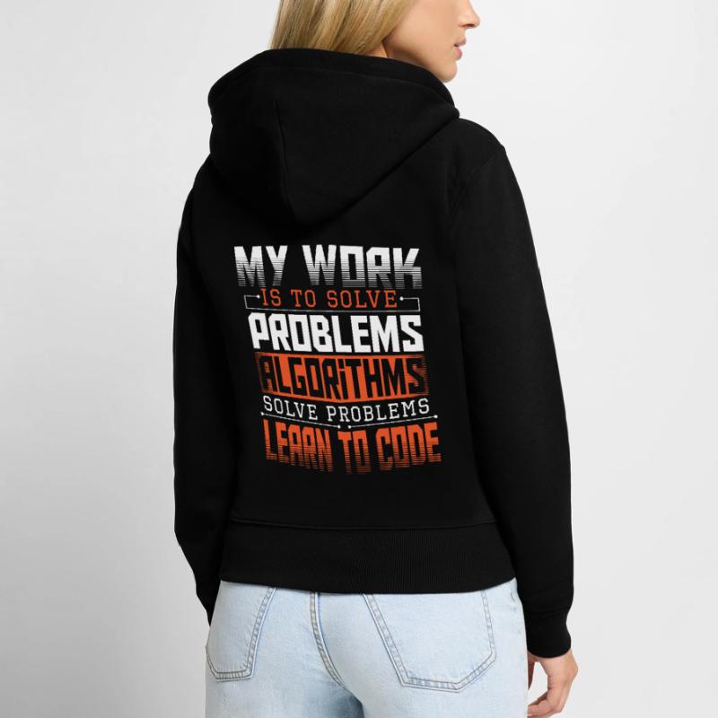 HTML Computeringenieur Hacker Frauen Premium Bio Zip Hoodie