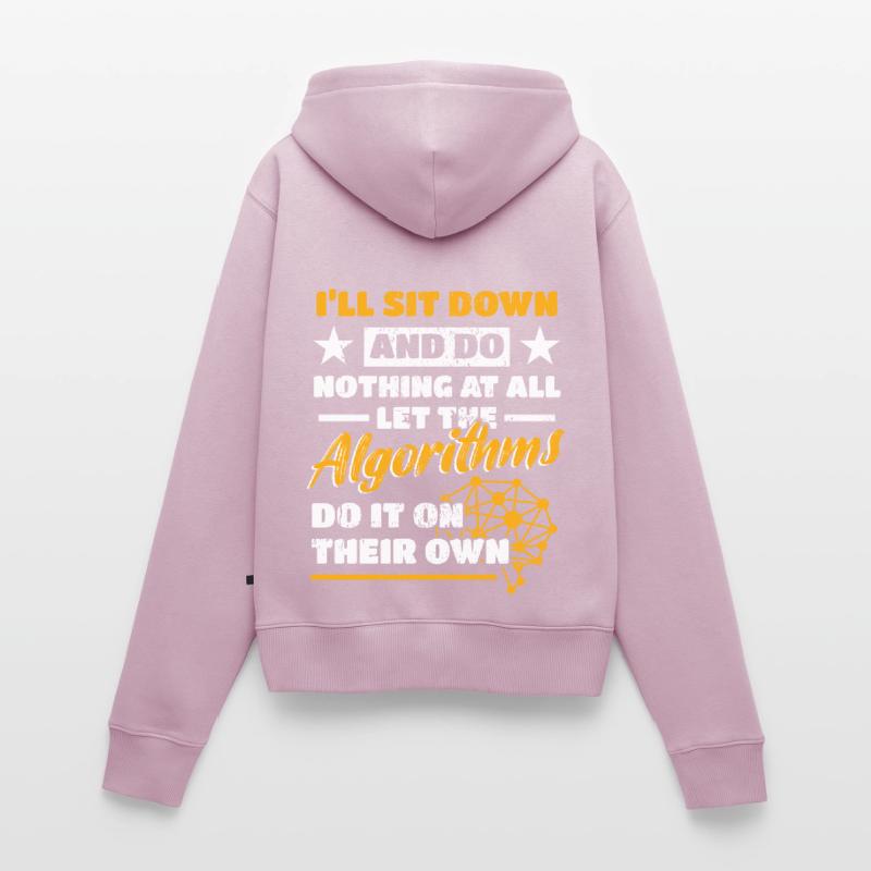 Algorithmen Computerprogrammierer Roboteringenieur Frauen Premium Bio Zip Hoodie