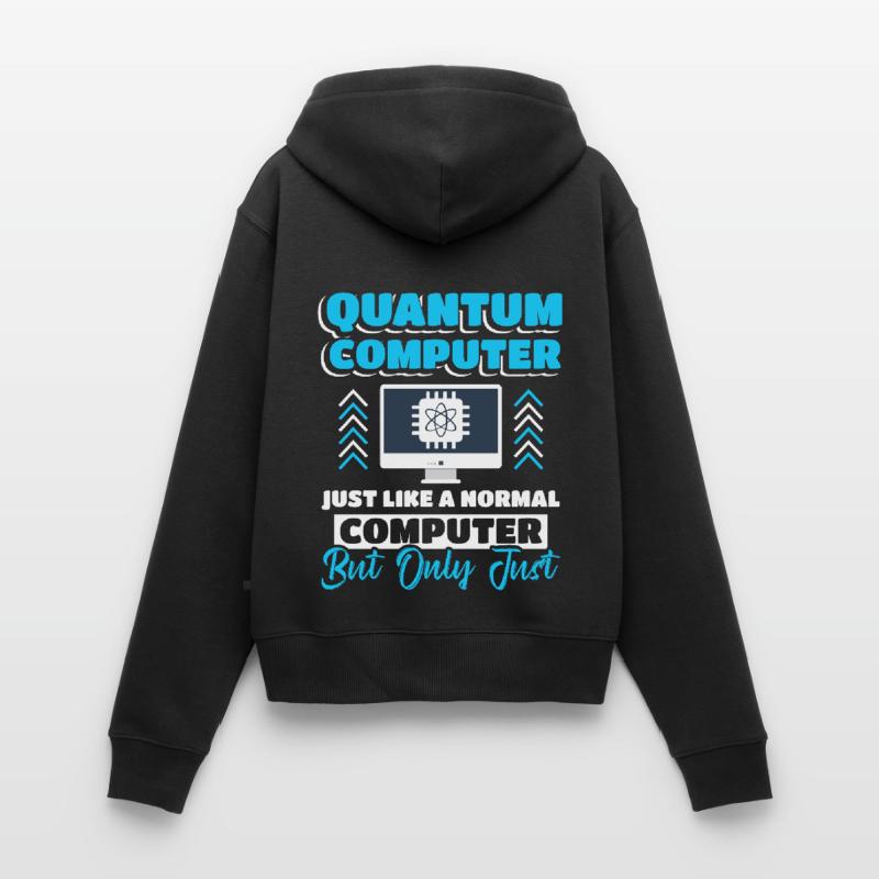 Quantencomputer Quantum Computing Frauen Premium Bio Zip Hoodie