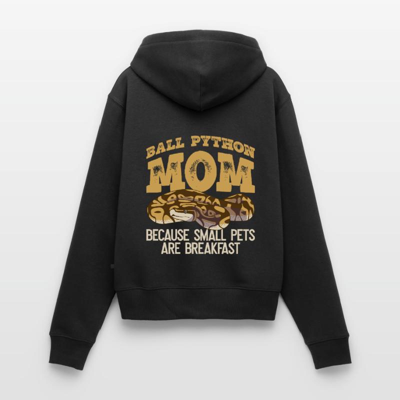 Ballpython Mutter Banana Königspython Women's Premium Organic Zip Hoodie