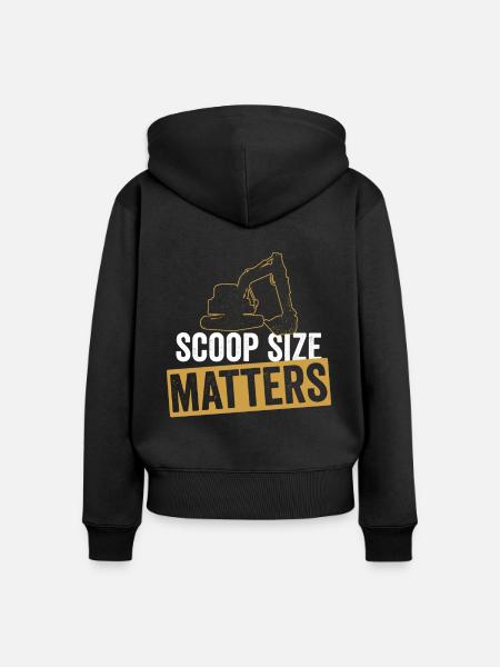 Baggerfahrer Bagger Sandbagger - Frauen Premium Bio Zip Hoodie - Schwarz