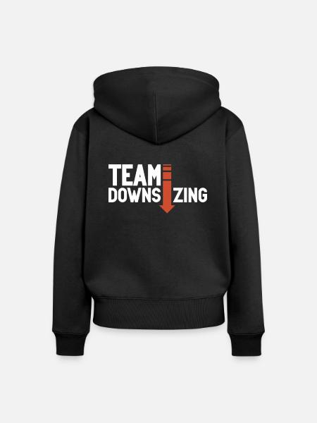 Abnehmen Gewichtsverlust Operation - Frauen Premium Bio Zip Hoodie - Schwarz